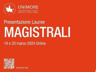 UniMore Orienta 2024 - lauree magistrali
